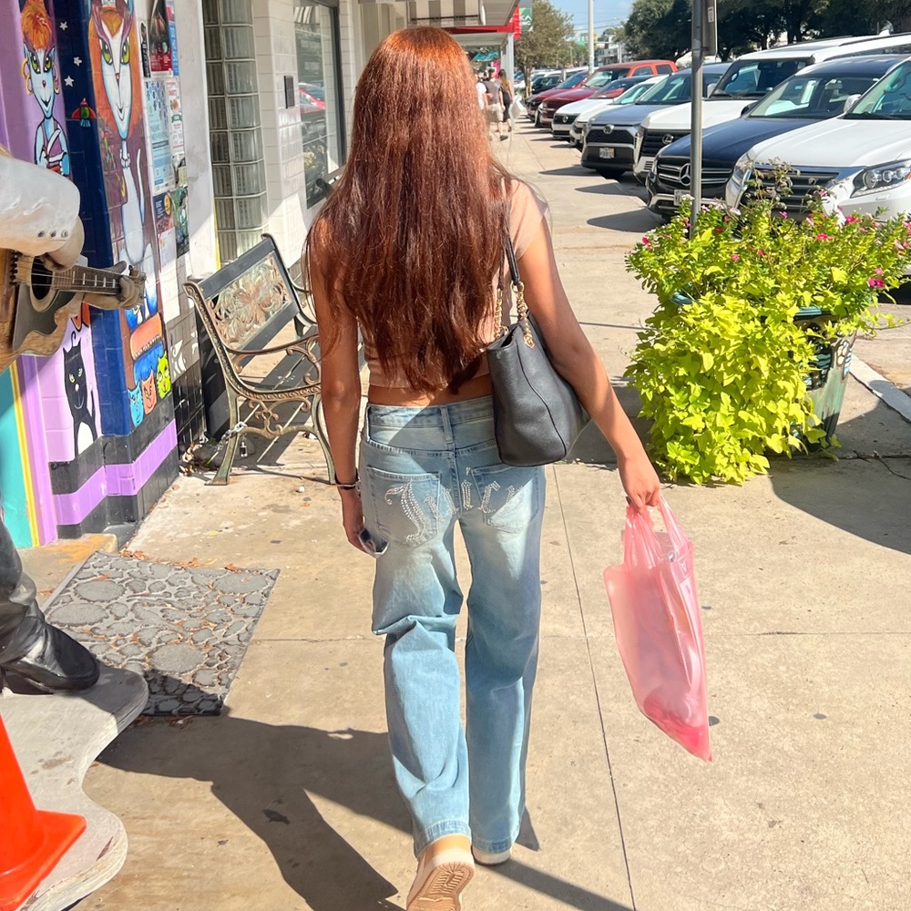 Juicy Couture Blue Flare & Wide Leg Jeans - Picture 5 of 5